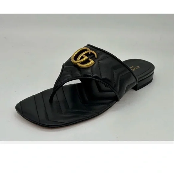 Gucci Black and Gold Heels - Picture 5 of 7